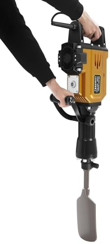 MIKIYUEER 1700W Electric Tree Digger, 3-in-1 Heavy Duty Demolition Jack Hammer, Electric Powered Tree Digger, Multifunctional Garden Digging Machine with Shovel,Flat Chisel and Point Chisel