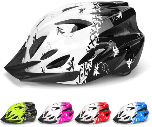 Casco Bici Bambino 8-15 – Leggero, Multi-Sport – Taglia 54-59