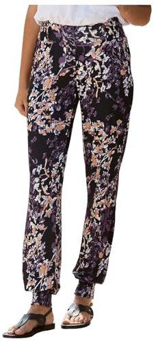 Pantalones de Verano para Mujer, diseño Floral, con Cintura elástica, Pantalones Largos de Estilo Bohemio, Pantalones de Playa de Tela