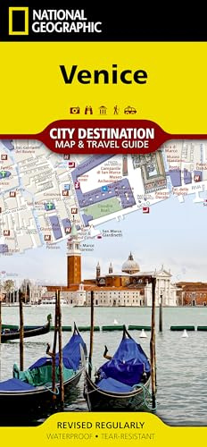 Venice City Map by National Geographic – Waterproof Foldable Travel Map with Landmarks, Walking Routes & Public Transport – Destination City Maps ... (National Geographic City Destination Map)