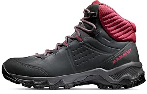 Mammut Womens 3030-04730 Trail Running Shoe, Black Blood Red, 5.5 UK