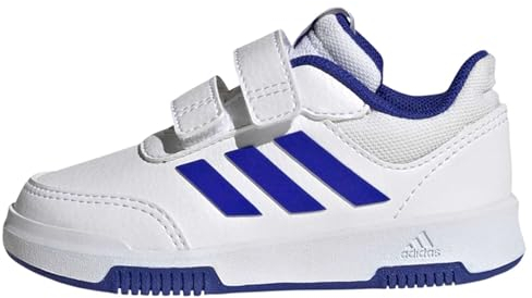 adidas Jungen Unisex Kinder Tensaur Hook and Loop Shoes Laufschuhe, Cloud White/Lucid Blue/Black, 21 EU