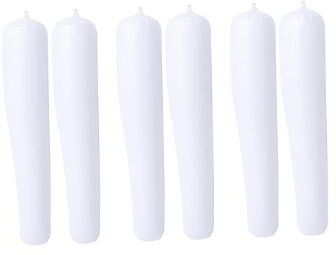 Yardenfun Lot de 3 paires de supports de chaussures gonflables blancs hauts - Porte-bottes gonflables - Support de bottes - Forme de bottes blanches