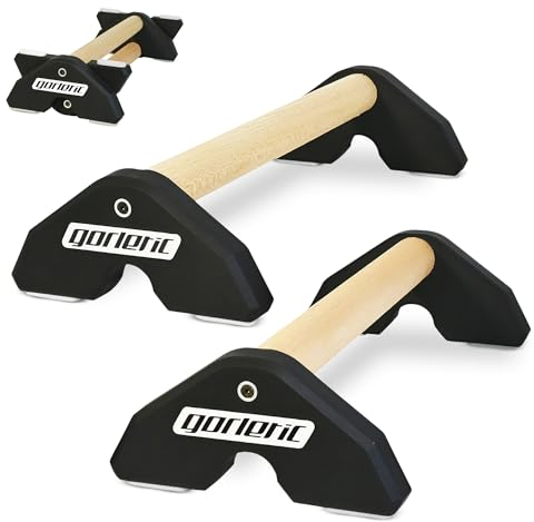 LowFit PRO Gorletic Calisthenics Parallettes - Gymnastik Parallettes, einfacher Transport, Athleten getestet, Premium Magnetic Design