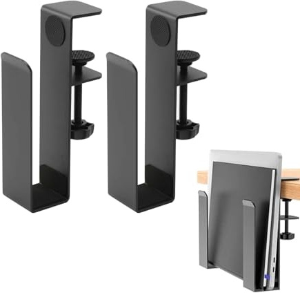 Felenny Organisateur de rangement latéral de bureau Pas de perçage Bureau Support pour ordinateur portable Côtés de bureau Support pour ordinateur portable Convient aux bureaux à bords plats 0,3-2,36