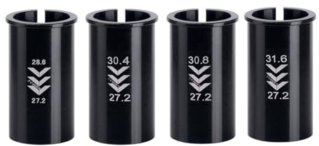 Tuulizz Bicycle Seatpost Shim Reducer Sleeve Bike Seat Post Adapter Converter(31.6 to 27.2mm)