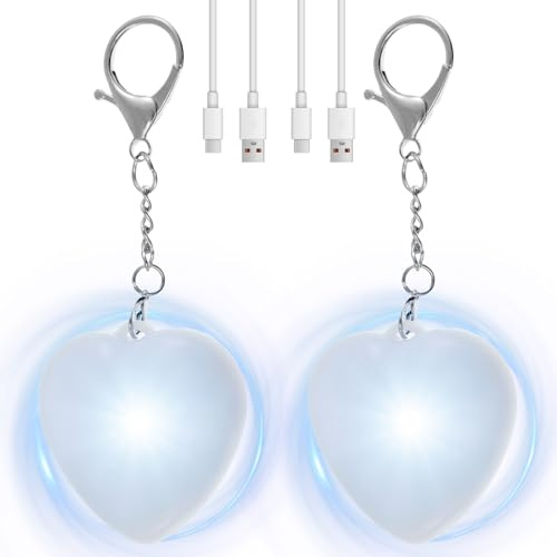LYDODOKA Lot de 2 lampes LED à capteur automatique pour sac à main, sac à main, accessoires de sac à main pour femme (cœur)
