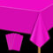 Neon Tischdecken - 4 Stück Fuchsia 130 x 220 cm Glow in The Dark Tischdecken für Neon Party Dekorationen Glow Party Supplies
