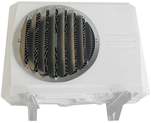 PQXQZ Cubierta Exterior para Unidad de Aire Acondicionado Deflector de Aire con Obturador de Acero Inoxidable Cubierta Protectora para Condensador contra Vientos Directos(50x50cm)
