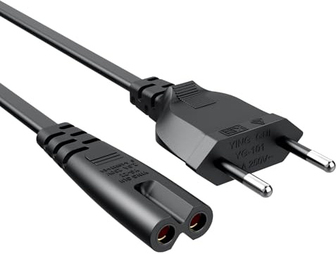 Cavo di alimentazione 2 m C7 per stampante HP OfficeJet Pro 4650 6978 8035 8025 8600 9015 8710 4630 8028 8020 8720 9025 8610 5212 5255, Envy, DeskJet, Photosmart Serie Stampante Euro 2 Poli Cavo ig
