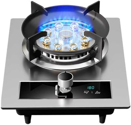Cuisinière À Gaz D'intérieur 1 Feu, 7,2 KW, Plaque De Cuisson À Gaz Autonome En Verre, Avec Protection Anti-extinction Et Minuterie, Pour La Maison, La Cuisine Et Le Camping(LPG)
