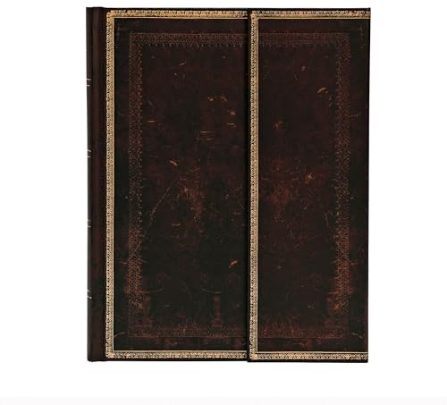 Paperblanks Old Leather Moroccan Ultra Notebook with Lined Pages - Black