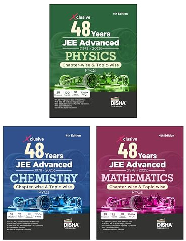 Disha Xclusive 48 Years JEE Advanced (1978 - 2025) Physics, Chemistry & Mathematics Chapter-wise & Topic-wise PYQs Book 4th Edition | Solved Papers Question Bank in NCERT Flow for JEE 2026