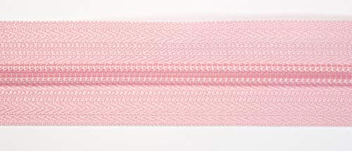 Jajasio Endlosreißverschluss mit Zipper 3mm (Nonlock), 5 Meter, Reißverschluss endlos Auswahl aus 40 Farben/Farbe: 62 – rosa