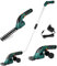 Akku-Grasschere 7,2V 2000mAh 2-in-1 Rasenschere Heckenschere mit Teleskopstiel Akku und Ladegerät Strauchtrimmer handliche Grasscheren mit 2 Verschiedene Messer