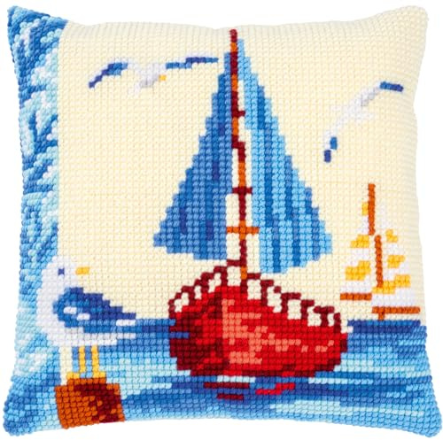 Vervaco Sailboat with Seagulls Needlepoint Kit