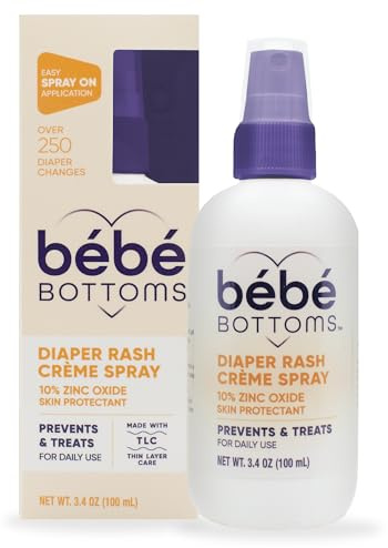 TARO Bottom Baby Diaper Dermatitis Cream Spray, Non Rubbing & Touchless Application for Sensitive Skin (100ml) 100ml White