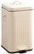Topyond Poubelle De Salle De Bain avec Couvercle, Corbeille à Déchets De Luxe Légère pour la Chambre à Coucher, Poubelle Carrée épaisse pour Cuisine, Chambre à Coucher, Salon(5L-Beige)