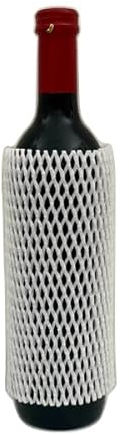 Flaschenschutznetz, Schutzhülle aus Schaumstoff, 100 Stück Klapperschutz Schutzhüllen, Transportschutz für Flaschen, Schutznetz für Glasflaschen
