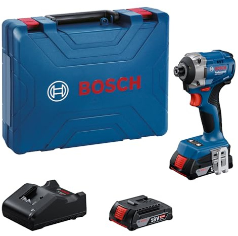Bosch Professional 18V System sladdlös slagskruvdragare GDR 18V-215 (inkl. 2x GBA 18V 2.0Ah, GAL 18V-20-laddare, MPP-väska)
