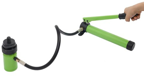 Hydrauliskt Knockout-verktygsset med 6 stansformar, stansning 22,5 mm – 61,5 mm, högtrycksslang knockout-punches för elektronikindustrin, industri, byggverksamhet (grön)
