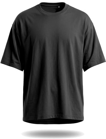 Van Der Rich ® - T-Shirt Oversize Manches Courtes 100% Coton Bio Col Rond Casual - Homme