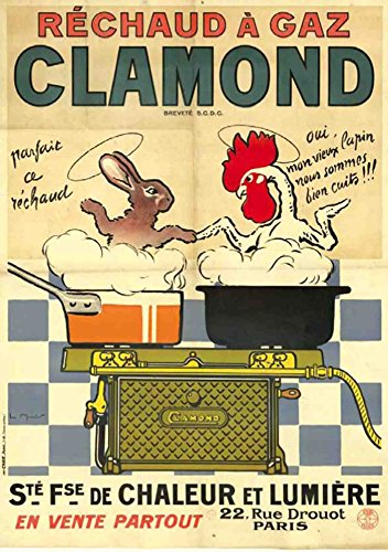 Carnet Blanc, Affiche Réchaud À Gaz Clamond (Bnf Affiches)