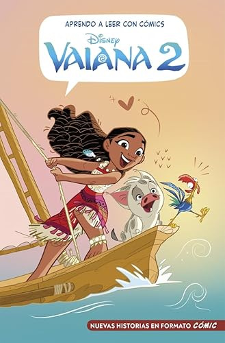 Aprendo a leer con cómics Disney - Vaiana 2: Cómic con letra MAYÚSCULA, ideal para primeros lectores. (Aprendo con Disney)