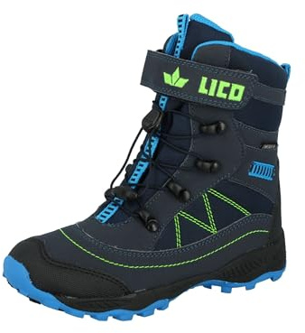 Lico Unisex Niños Sundsvall Vs Botas de nieve, marine/blau/lemon, 32 EU