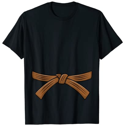 Judo belt brown belt Judo, 1th Kyu Obi, Jiu-Jitsu, Aikido T-Shirt
