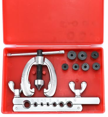 QWORK® Rohrbördelwerkzeug, bördelgerät, Bördelgeräte für Bremsleitungen