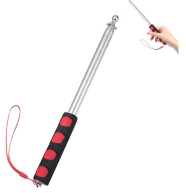 Ceeyoll Asta TelescóPica Asta De Bandera Extensible Asta De Bandera PortáTil De Acero Inoxidable Mastil Bandera Se Puede Utilizar Para Presentaciones En El Aula, Campamentos Y Actividades Al Aire Libr