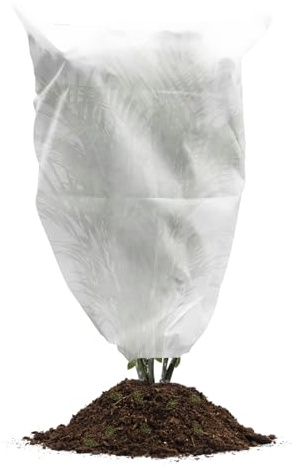 HW CASA Tessuto non Tessuto per Piante,150×360 CM,Telo Antigelo per Piante Applicabile Alle Piante da Esterno,Protezione da gelo,Vento e Insetti,Copri Piante Inverno Traspiranti,Bianco