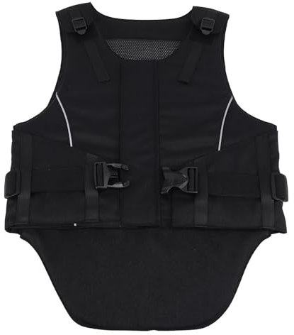 Dilwe Reitsicherheitsweste, Unisex-Kinder, mit Schaumstoff Gepolstert, Reitschutzweste, Körperschutz, Schutzausrüstung (L