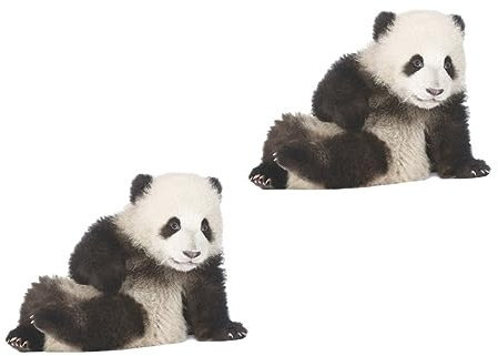 DOITOOL Adesivi Murali Autoadesivi Set Di 2 Adorabili Adesivi Panda Per La Cameretta Di Ragazzi E Ragazze