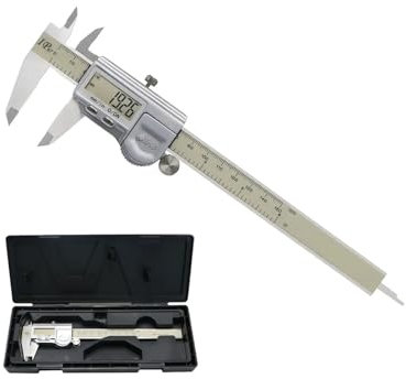 Mikrometermätare, 150 mm IP67 vattentät digital skjutmått linjal skjutmått mikrometer digitala skjutmått digitala 150 mm för hushåll(0-300mm)