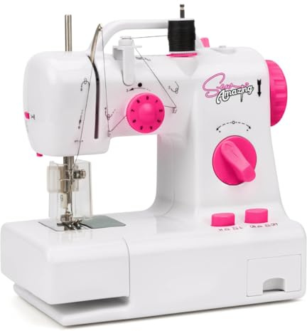 Sew Amazing Studio, Kids Sewing Machine Set, Craft and Hobby Sewing Studio with Adjustable Settings, Safety Features, Sewing Gifts for Children