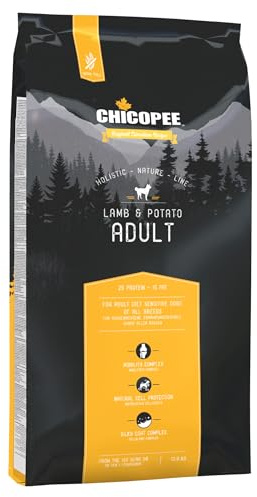Chicopee HNL Adult lamb & potato 12 kg torrfoder för hundar | av Bosch | Hundmat | kanadensiskt recept | Tillverkad i Tyskland | Ett varumärke från Bosch djurfoder