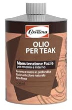 Olio Per Legno Teak Nutriente Impermeabilizzante – Protezione Anti-UV – Trattamento Professionale per Pavimenti, Arredi, Ponti e Barche, Mobili da Giardino