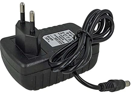 Alimentatore Universale, Trasformatore 12V, Caricatore Da Muro Con Spina EU, Uscita Jack 5,5mmX2,1mm, Per Telecamera CCTV, Striscia Led, Hard Disk (12W 12V 1A)