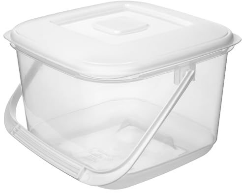 Hardys Airtight Food Storage Container | Large 6L Plastic Air-Locked Leak Proof Food Container | Microwave, Fridge, Freezer Safe Tub | Rice, Baking Flour, Cereal Container