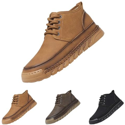Bottes d'hiver imperméables chaudes et antidérapantes pour homme - Bottes de neige thermiques doublées de fourrure - Chaussures de trekking antidérapantes pour la chasse - Baskets confortables pour
