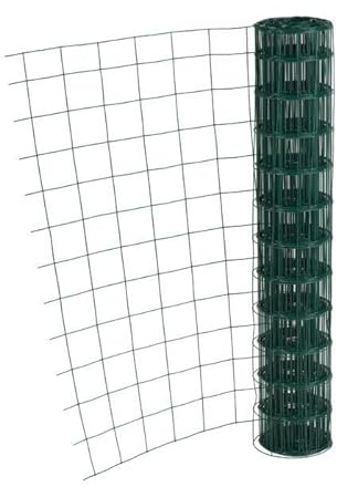Stockcloture Grillage Soudé en Rouleau, Vert, Fil 2,05mm, Maille 100x50mm, 1,80m x 25m (1m80x25m)