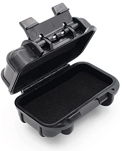Family1st Magnetic Case for Real-Time GPS Trackers - Powerful Twin Magnets for Easy Fixing - Weatherproof & Waterproof Stash Box for Storing Keys, Cash, Meds, Fobs, Jewelry, Money and More, Black
