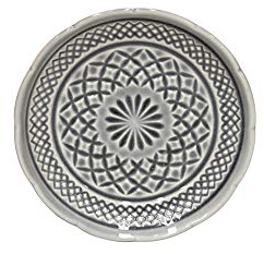 Costa Nova, Cristal colección, Vajilla elegante, gres, Plato pan, gris, 15 cm, 6 piezas