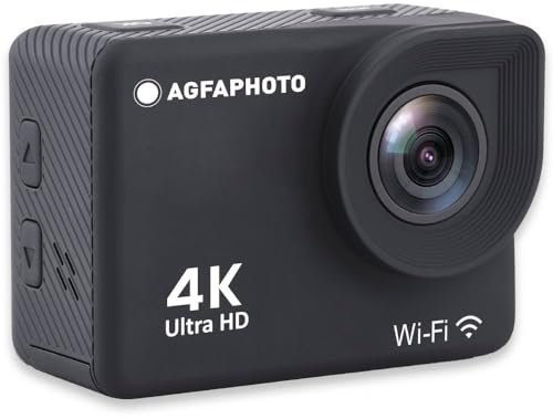 AgfaPhoto Realimove AC9000 Videocámara Deportiva 4K WiFi Negra