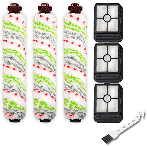 3 Brush Rolls + 3 Filters for Bissell CrossWave PET PRO/Cordless Vacuum