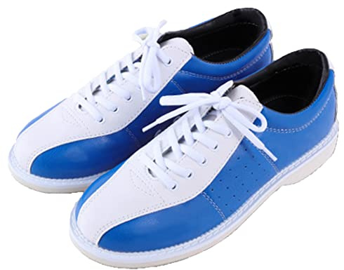 Scarpe da Bowling Unisex Leggere da Donna Scarpe da Bowling da Uomo Traspiranti Comode Antiscivolo,Blu,43 EU