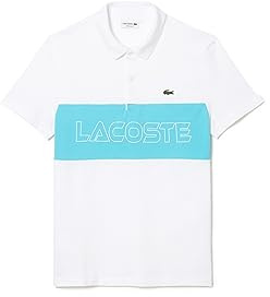 Lacoste Ph1470 Paris Polo Taglio Dritto, Bianco/Manico, L Uomo