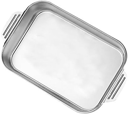 Zerodeko Double-handled Grilled Fish Plate Baking Tray for Sushi Fruit Pasta Ergonomic Design High Temperature Resistant Easy to Clean Kitchen Bakeware